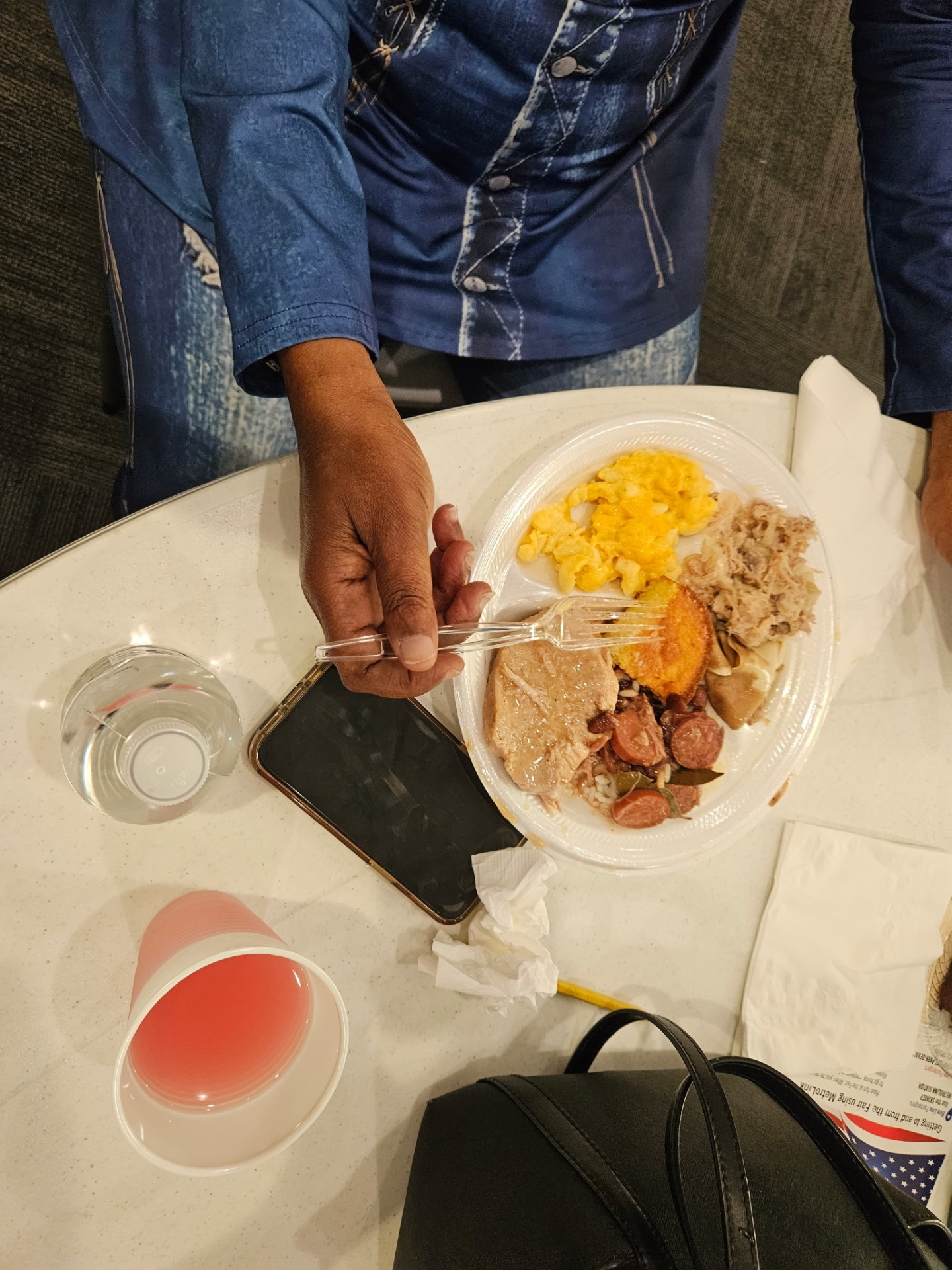 A plate of home-cooked food at the church dinner
